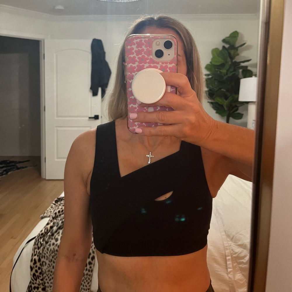lululemon athletica Black Asymmetrical Workout Tank